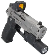 Vulcan Machine Werks Staccato HD C4X w/ Trijicon RMR HD 3.25 MOA & Modlite PL350, 9MM, 4.00" Compensated Barrel, 18 RDs, CrN / Stainless Finish 
