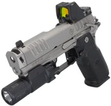 Vulcan Machine Werks Staccato HD C4X w/ Trijicon RMR HD 3.25 MOA & Modlite PL350, 9MM, 4.00" Compensated Barrel, 18 RDs, CrN / Stainless Finish 