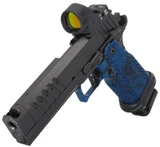 MasterPiece Arms DS9 Hybrid w/ Trijicon SRO 2.5 MOA, 9MM, 5.00" Compensated Barrel, 20 Rds, Black/Blue 