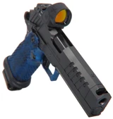 MasterPiece Arms DS9 Hybrid w/ Trijicon SRO 2.5 MOA, 9MM, 5.00" Compensated Barrel, 20 Rds, Black/Blue 