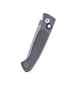 Pro-Tech Brend Classic Auto, Walter Brend Design, 3.35" DLC Black MagnaCut Blade, Diamond Textured Aluminum Handle, Blasted Hardware, Black Pocket Clip, Black 