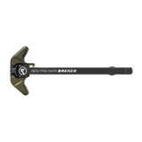 Aero Precision AR-15 BREACH Ambidextrous Charging Handle, Large Lever, Black/OD Green - 815421029536 Aero Precision AR-15 BREACH Ambidextrous Charging Handle, Large Lever, Black/OD Green - 815421029536