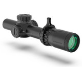 Swampfox Optics Tomahawk II, Bright Fiber Optic Green Reticle, Black 