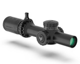 Swampfox Optics Tomahawk II, Bright Fiber Optic Green Reticle, Black 
