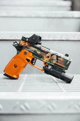 Vulcan Machine Werks Staccato HD C4X Preferred w/ Trijicon RMR HD 3.25 MOA, 9MM, 4.00" Compensated Barrel, 18 RDs, M81 Camo / Orange 