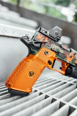 Vulcan Machine Werks Staccato HD C4X Preferred w/ Trijicon RMR HD 3.25 MOA, 9MM, 4.00" Compensated Barrel, 18 RDs, M81 Camo / Orange 