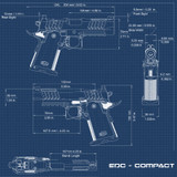 Bul Armory EDC Compact (2026), 9MM, 4.25" Bull Barrel, 16 RDs, BAO Multi-Footprint Optic System, Black PVD 