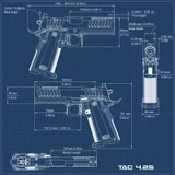 Bul Armory TAC 4.25 w/ Holosun Red Dot, 9MM, 4.25" Bull Barrel, 20 RDs, Black PVD Finish 