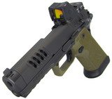 Staccato HD P4.5 w/ Trijicon RMR HD 3.25 MOA, 9MM, 4.50" Barrel, 18 RDs, OD Green / DLC Black 