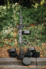 Pre-Owned DS ARMS RPDS *NEVER SHOT*, 7.62X39mm, 20.50" Barrel, 1 Link Set, 8 Drum Mags, Hard Case, Black 
