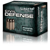 Liberty Civil Defense, .45 Long Colt, 78gr 1,800 FPS, Nickel-Plated Brass Case, 20 Rounds 