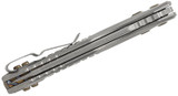 Microtech MSI RAM-LOK, Marfione Select, Partial Serrated, Stonewash Blade, Frag Pattern Titanium with Flamed Titanium Accents 