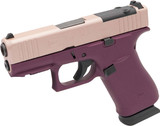 Glock 43X MOS Apollo Custom, 9mm, 3.41" Barrel, 15 Rds, Universal Optic Cut, Rose Gold Cerakote 