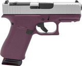 Glock 43X MOS Apollo Custom, 9mm, 3.41" Barrel, 15 Rds, Universal Optic Cut, Black Cherry Frame / Satin Aluminum Slide 