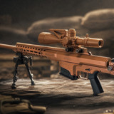 GoatGuns Barrett MK22, Die-Cast Scale Model Kit, Realistic Moving Parts, Coyote Tan 
