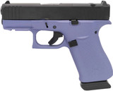 Glock G43X MOS Apollo Custom, 9mm, 3.41" Barrel, 15 Rds, RMSc Optic Cut, Crushed Orchid / Armor Black 