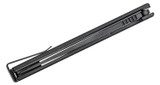 Ocaso Solstice, CPM S35VN Straight Back Blade, Carbon Fiber Handle, Flipper Liner Lock Folding Knife, Black 