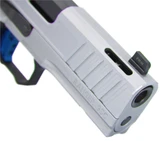 Miller Precision Firearms Ranger 9SC, 9mm, 4.00" V-Port Barrel, 20 Rds, Flat Blue Trigger, Silver PVD 