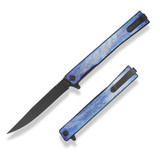 Ocaso Solstice, Black PVD CPM S35VN Straight Back Blade, Anodized 