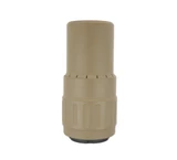 Stealth Additive Works Tisha, 5.56 NATO, 4.10" Overall Length, Inconel 718 Construction, 1.375x24 HUB Compatible, FDE 