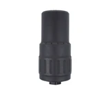 Stealth Additive Works Tisha, 9MM, 4.10" Overall Length, Grade 5 Titanium Construction, 1/2x28 Direct Thread, Black 