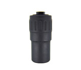Stealth Additive Works Tisha, 9MM, 4.10" Overall Length, Grade 5 Titanium Construction, 1/2x28 Direct Thread, Black 