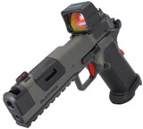 Stealth Arms Platypus Comp w/ Holosun 507 Pro Max, 9MM, 5.00" Compensated Barrel, 17 RDs, Tungsten / USMC Red 