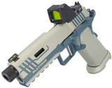Stealth Arms Platypus 1911 w/ Trijicon RMR HD, 9MM, 4.25" Threaded Barrel, 17 RDs, Northern Lights / Bright Nickel 