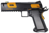 Stealth Arms Platypus Comp, 9MM, 5.00" Compensated Barrel, 17 RDs, Tequila Sunrise / Black 