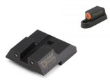 Night Fision Perfect Dot NS Set, Orange Front + Square Black Rear, Black Nitride 