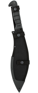 Ka-Bar 1249 Kukri, 11.50" Black SK-5 Steel Blade, Black TPR Handle, Includes Sheath 