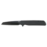 CRKT 3802K LCK+ Blackout, 3.24" Tanto Blade, Black Oxide Finish, Black GRN Handle 