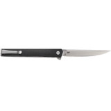 CRKT CEO Flipper, 3.35" Satin AUS-8A Blade, Black GRN Handle 