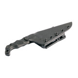 Stroup Knives Bravo 5, Fixed Blade Knife, 7.75" Overall Length, Acid Etched Finish, Black G10 Handle 