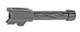 Rival Arms RA20G302D Precision V1, 9MM, 3.41" Barrel, Fluted Threaded PVD Stainless Steel 