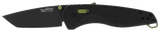 S.O.G Aegis AT, 3.13" Folding Drop Point, Black TiNi Cryo D2 Steel Blade, Black w/Moss Accents GRN Handle 
