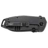 CRKT Squid Assisted Black Folding Knife, 2.37" Blade, Black 