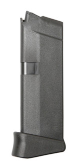 Glock MAG 42, With Extension, .380 ACP, Factory Magazine, 6Rds, Black Finish 