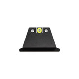 Night Fision SAW-203-003-YGZG, Suppressor Height Night Sight Set, Yellow Front Black Back, For S&W 