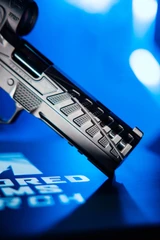 Tailored Arms Torch DS 1911 w/ Trijicon SRO 2.5 MOA, 9MM, 5.00" V6-Ported Bull Barrel, 17 RDs, Satin Black DLC 