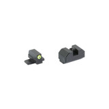 Night Fision Optics Ready Stealth Series Night Sight Set, Springfield Hellcat OSP / Hellcat RDP / XD-S Mod.2 OSP, Yellow Front Perfect Dot with Green Tritium, Black 