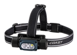 Coast WPH34R, 2000 Lumen Waterproof Rechargeable Headlamp, Black 