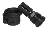 Silent Steel USA FHAQDL-B-556-12X28, BoltLok Flash Hider, Black 