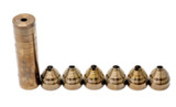 Tuna Cans 30Cal S Silencer, 6-Baffle 17-4 Stainless Steel, Gold 