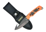Rynoblade Knives RUK0105BZ-CS, Gut Hook Fixed Blade Skinning Knife, Blaze Orange/Black 