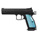 CZ USA TS 2, .40 S&W, 5.28" Barrel, 17 Rds, Blue Aluminum Grips - 806703912226 
