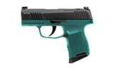 Sig Sauer P365 Bama Breeze, 9MM, 3.10" Barrel, 10 Rds, Optic Ready, Teal Cerakote/Black Nitron 