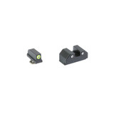 Night Fision Tritium Sight Set, Yellow Front/Black Rear, For G43X, Black Finish 