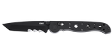 CRKT M16-10XK, 3.03" Black TiNi Combo Tanto Blade, Black GRN Handle 