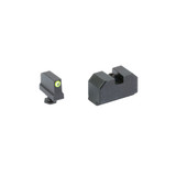 Night Fision Tritium Sights, Yellow Front Ring, Black Nitride Finish 